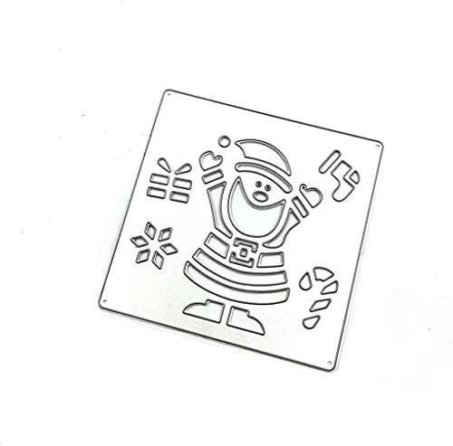 antianzhizhuang Santa Schnee Szene Scrapbook Papier Handwerk Form Klinge Schablonen Für Weihnachten Neujahr Party Dekoration