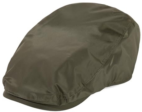 TOP-EX Berretto impermeabile da uomo per pioggia – Elegante berretto con visiera in stile Peaky Blinders, ideale per golf, pesca, tiro, trekking, caccia e come cappello da racchetta M-3XL, 94616_verde