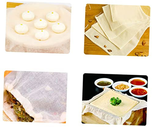 UKCOCO 2piezas Tela Filtrante De Algodón Ultrafino Para Filtro y De Alimentos Para Cocinar y Exprimir Jugo