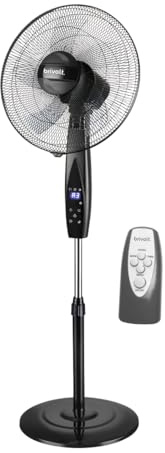 Ventilador de Pie brivolt. BVVP50 — Silencioso, 3 Velocidades, Control Remoto, 50W, Ø40cm