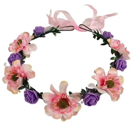 ZEPFJHE Corona di fiori da sposa per matrimonio fascia per capelli da sposa ghirlande da donna per celebrazioni speciali corona di fiori carino