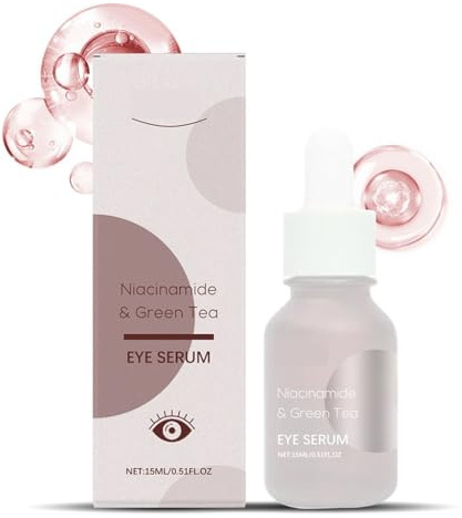 Suero for Ojos Con Niacinamida Y Té Verde, Reduce la Opacidad, Realza la Luminosidad E Hidrata de Forma Duradera(1pcs)