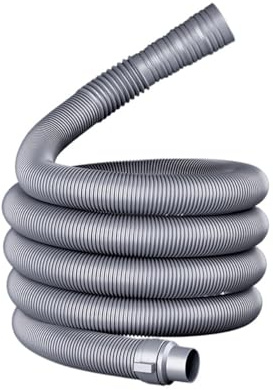Tubo di scarico in PVC for lavanderia, connettore flessibile e a prova di perdite e lunghezza elastica personalizzabile(1.5m)