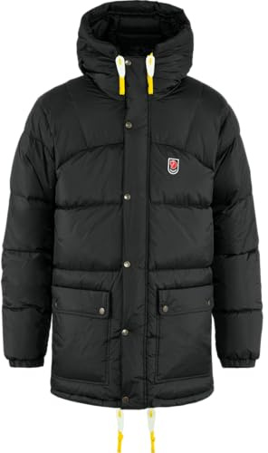 FJÄLLRÄVEN Expedition dunjacka – fleecejacka för män, svart, M
