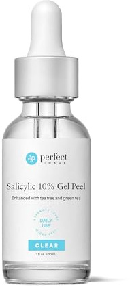 Salicylic 10% Gel Peel, Breakout and Pore Minimizer and Cleanser, 15-30 Full Facial Chemical Peels, 1 fl oz. e, 30 mL – Perfect Image