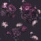 Arthouse Euphoria Purple Plum Floral Wallpaper - Dark Dramatic Tones - Scattered with Opulent Peonies & Roses on a Dark, Moody Background - Eye-Catching & Fresh - 32.8 feet Long - Full Roll, 697500