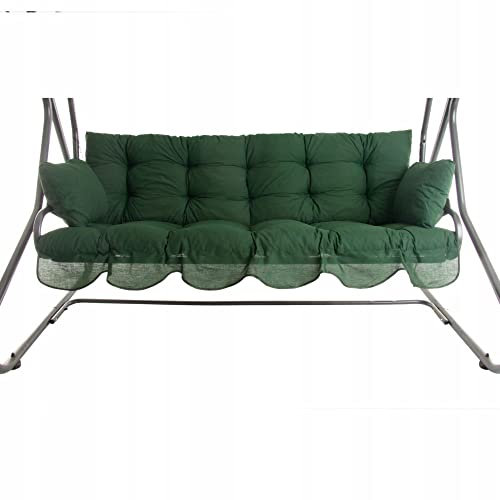 PATIO Hollywoodschaukel Auflage 170x50 cm Bora Sitzpolster Rückenlehne 2 Seitenkissen Befestigungsschnüre Volant vorne 1 Set