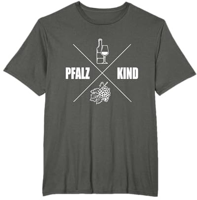 Pfalzkind Rheinland-Pfalz Mosel Pfälzer Damen Herren T-Shirt