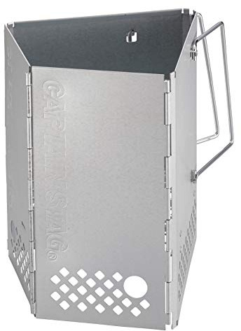 Captain Stag UG-3290 Folding Fire Starter, Slim, Charcoal Starter, Large Size