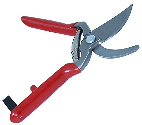 IKRA Gartenschere mit Bypass-Klingen aus Kohlenstoffstahl C55, für Äste & Zweige bis 2cm, stabil & robust, Made in EU