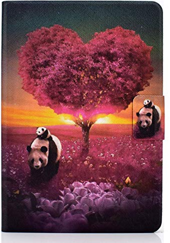 Bspring Étui liseuse Compatible avec Kindle Paperwhite 2021 6,8 Pouces (17,3 cm) 11e Génération - Étui à Rabat magnétique Protection en Simili Cuir avec Auto Réveil/Veille,Panda