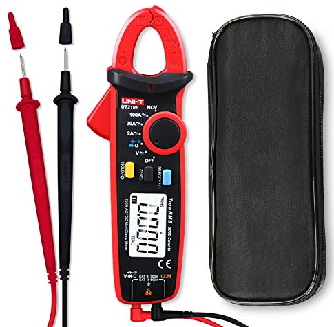 UNI-T UT210e Digital Clamp Meter AC DC Amp Meter Clamp Multimeter True RMS 2000 Counts Voltmeter Continuity Tester Capacitor HVAC Tool Multi Tester