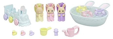 Sylvanian Families 5707 Triplets Baby Bathtime Set - Dollhouse Playsets