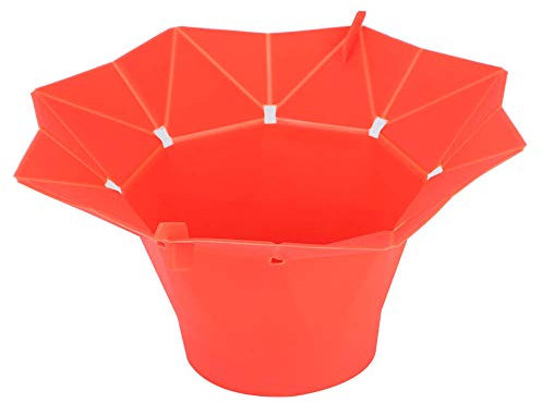Cuenco Plegable para Palomitas de Maíz en Microondas, Tazón de Palomitas de Maíz de Silicona, Herramienta de Casera Para Cocina Rojo 30 cm