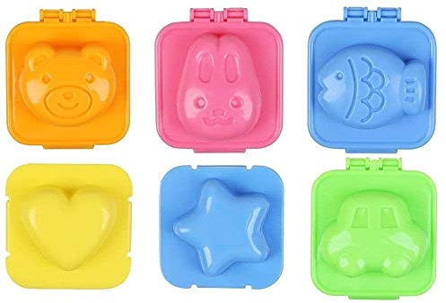 WSRRDRECVHi 1Pc Boiled Egg Mold Cute Cartoon Egg Mould Bento Maker Cutter Decor Color Random for Kitchen Ball Rice Accessories