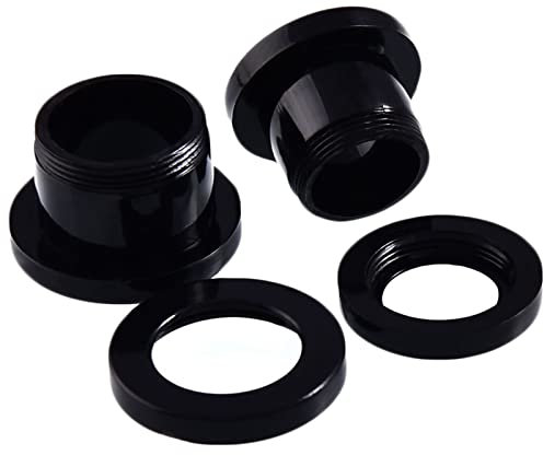 Epinki Schmuck 12mm Tunnel Dehnstab 2 Stück, Acryl Plugs Ohrringe Hoop Schwarz Ohrringe Mädchen Rock für Unisex