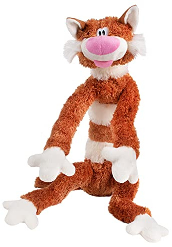 FANCY Lång Katt Gosedjur 70 cm - Orange Supermjuk Kramleksak - Stor Plyschkudde & Sidosovkudde för Barn 0+ och Vuxna - Long Cat Plush