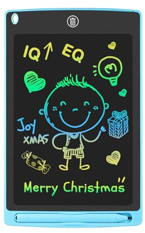 GUYUCOM Kinder Zeichentafel 8,5 Zoll, Spielzeug ab 2 3 4 Jahre, Elektronisch Schreibtafel, Geschenk zum Geburtstag und Weihnachten für Junge (Blau)