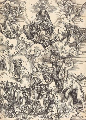 IPLUPJDY Leinwand Poster Wandbilder GemäLde Kunst Bilder Kunstdruck Leinwand Das tier mit zwei Hörnern Wie ein lamm Wahrscheinlich von albrecht dürer für Wohnzimmer-Dekor 60x90cm