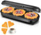 FOHERE 1200 W Piastra per Waffle, 15 Cialde in 2 Minuti, Piastra per Waffle a Cuore con 3 Superfici di Cottura Antiaderenti per Cialde Classiche, Fioriera da Forno, in Acciaio Inox