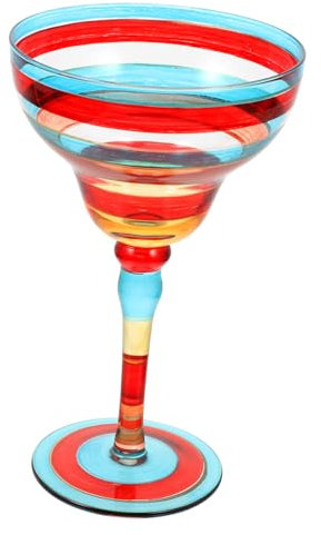 VALICLUD Bicchiere da Margarita Dipinto Decorativo per Cocktail per Feste Matrimonio e Decorazione Della Tavola Design per Amanti Dei Cocktail