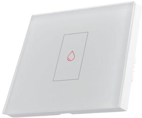 Minuteur intelligent for chauffe-eau à immersion, interrupteur de chauffe-eau WiFi 20 A avec commande tactile et rétroéclairage, télécommande via l'application Smart Life for chaudière (blanc)