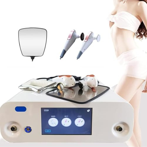 Apparecchiatura Per Fisioterapia Tecar, Apparecchio Per La Gestione Del Dolore 448k, Con 8 Sonde E 2 Manici, 1 Piastra Negativa E 1 Bisturi Per Fascia, Lifting E Rassodamento + Modellamento