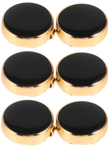 WATIIFUFU Cubiertas de Botones para Camisas Formales Hombre, Gemelos de Traje Elegante de Aleación de Zinc, 3 Pares, Accesorios para Camisa y Esmoquin, Diseño Clip para Fijación Rápida