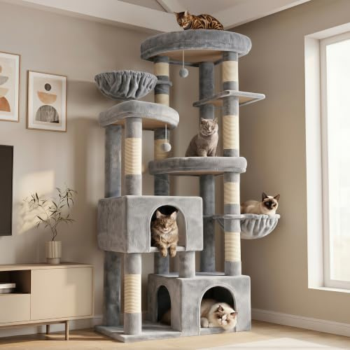 Hey‑brother Rascador para Gatos,con 3 Plataformas Grandes, 2 Cueva, MPJ084W