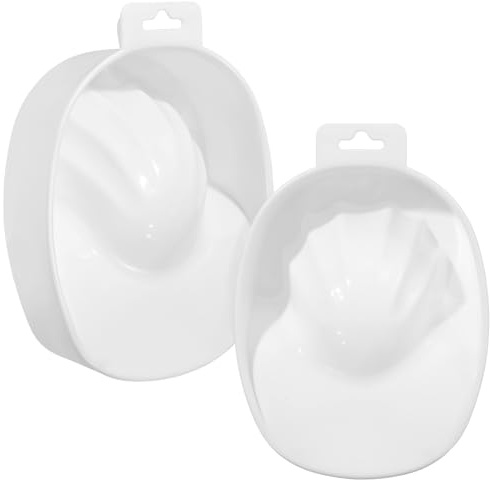 GALPADA 1pieza Bol de Remojo para Manicura Blanco Cuenco Ligero y Portátil para Cuidado de Uñas Herramienta Profesional para Uso Casa Adecuado para Ablandar Cutículas y Retirar Uñas
