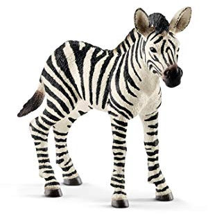 SCHLEICH 14811 Zebra foal Wild Life Toy Figurine for children aged 3-8 Years