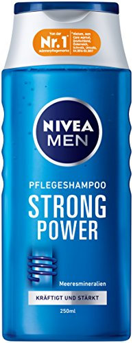 NIVEA 6er Pack Men Haar-Pflegeshampoo für Männer, 6 x 250 ml Flasche, Strong Power