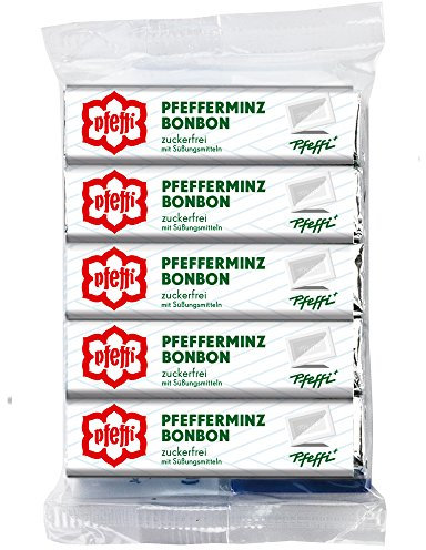 Pfeffi Pfefferminzbonbon zuckerfrei 5er Pack - DDR Kultprodukte und Ostwaren