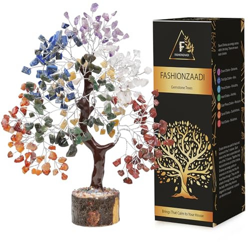 Seven Chakra Tree of Life, Crystal Tree for Positive Energy, Feng Shui Tree, Artificial Tree, Handmade 7 Chakra Tree, Stone Tree, Home Decor Tree, Money Tree, Spiritual Gifts, Gifts for Women