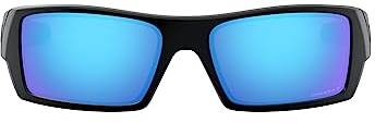 Oakley Mens OO9014 Gascan Rectangular Sunglasses,Matte Black/Prizm Sapphire Iridium Polarized,60mm
