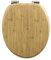 WOLTU Abattant WC Couvercle WC en Bois MDF Soft Close avec Frein de Chute pour Couvette en O Siège de Toilette Antibactérien Charnières
