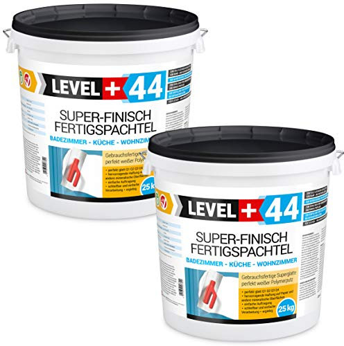 Super Finish Spachtel 50kg Fertigspachtel Q4 Perfekt Glätt Flächen Füll für Küche Bad Wohnzimmer RM44