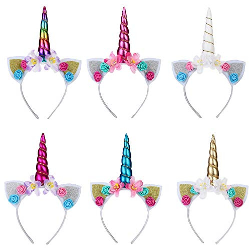 Jiahuade Einhorn Horn Haarreif,Einhorn Horn Stirnband