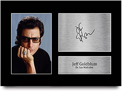 HWC Trading A4 Jeff Goldblum Jurassic Park Geschenke Gedruckt, Signiert Autogramm Bild Für Film-Erinnerungsstücke-Fans - A4 Eingerahmt