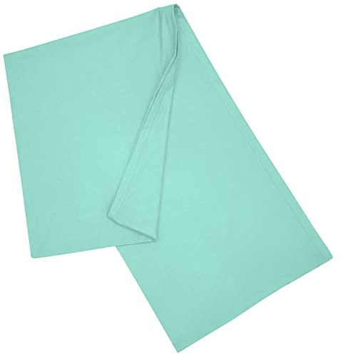 Nurtextil24 Seitenschläferkissen Bezug 40x120 cm Kissenbezug Türkis | Körperkissen Hülle mit Reißverschluss aus 100 % Baumwolle, Stillkissen, Lagerungskissen Überzug – waschbar & hypoallergen