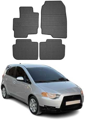 OMAC Fußmatten für Mitsubishi Colt Z30 2008-2012 5tür Gummi 4X Schwarz