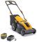 STIGA COMBI 340e Akku-Rasenmäher mit Akku, Ladegerät, verstellbare Stange, Softgriff, mit S