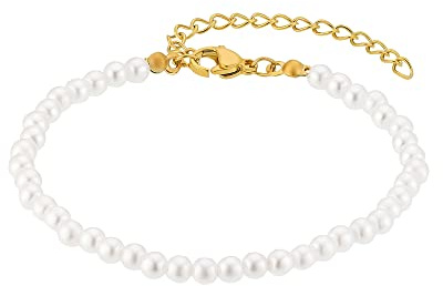 Heideman Halskette Damen Juliane Edelstahl Perle weiß | Klassisches Accessoire, Geschenkidee für Frauen zu Geburtstag, Muttertag - hautfreundlich, nickelfrei