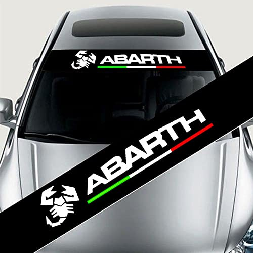 Auto Aufkleber, für FIAT Abarth Auto Frontscheibe Aufkleber Protector Personalised Klebt Deko AufStyling Accessories