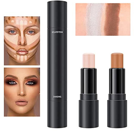 Contour e Stick Highlighter, 2 in 1 Correttore, Waterproof Pen Concealer