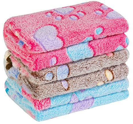 Pet Soft Haustier Decke für Hunde - Waschbar Hundedecke Katzendecken, Weiche Warme Haustierdecke für Kleine Hunde Welpen Katzen (Medium, Herz)