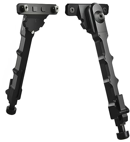 aleawol Tactical Bipod Verstellbar 7,5-9 Zoll Zweibein | Zwei Bein Ständer Split für Outdoor, Fotografie, Schießstand, Jagd und Schießen