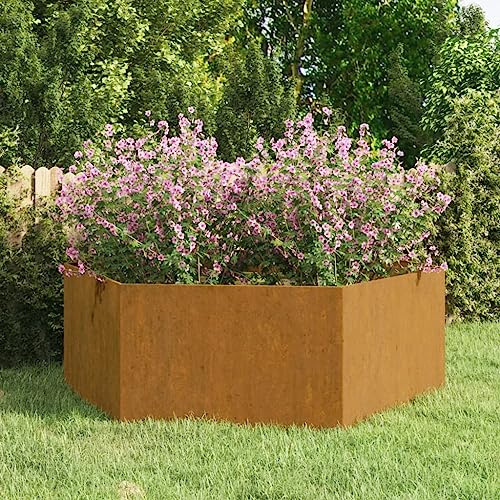 SKM Pflanzkübel Rostig 120x120x45 cm Cortenstahl, Weight: 8.1 kg, 823677