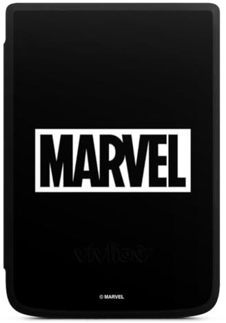 DeinDesign Coque pour liseuse Compatible avec Vivlio Touch HD Plus Etui pour liseuse Protection pour liseuse Marvel Logo Super-héros