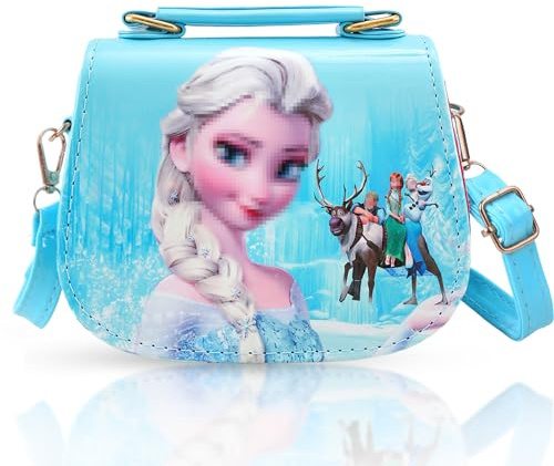 Chukua Kinderhandtasche Els - Tasche Umhängetasche Kinder Mädchen Prinzessin Handtasche Kindertasche Schultertasche mit Verstellbarem Gurt zum Ausgehen oder Reisen, Geschenke Mädchen Girls